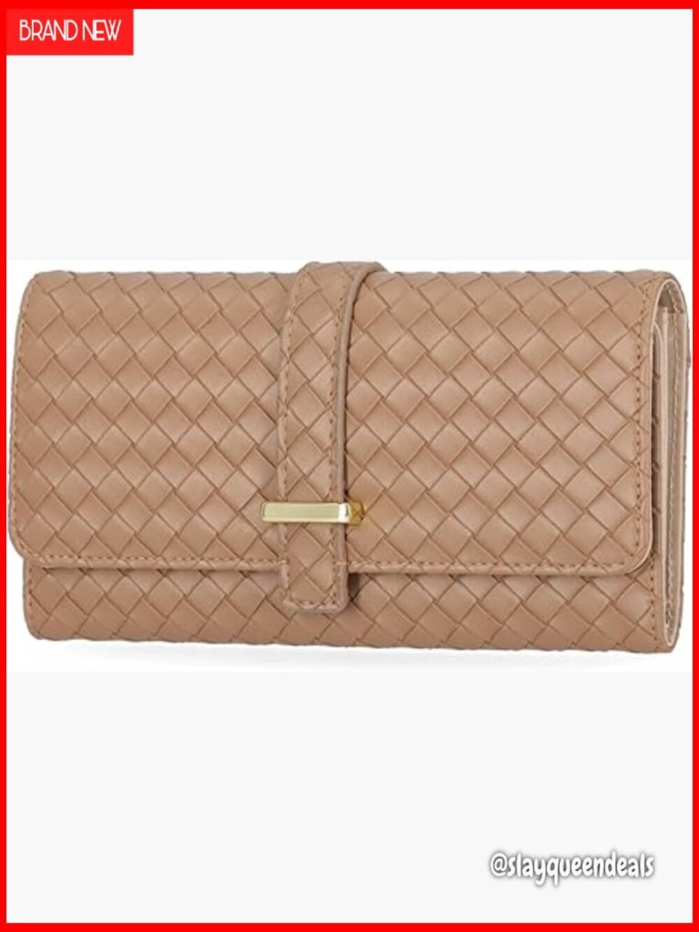 RFID Blocking Wallet Clutch Organizer With Change Pocket Vegan Leather